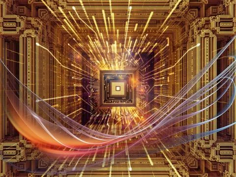 Metaphorical CPU 스톡 일러스트