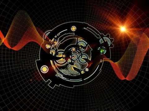 Metaphorical Digital Processing 스톡 일러스트