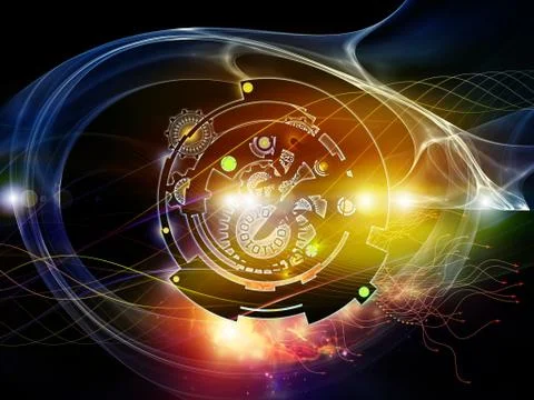 Metaphorical Digital Processing 스톡 일러스트