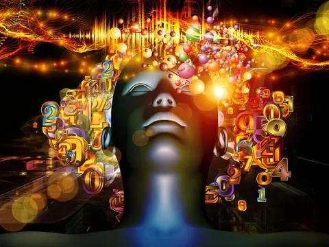Metaphorical Digital Science Stock Illustration