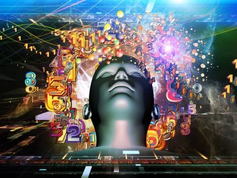 Metaphorical Digital Science Stock-Illustration