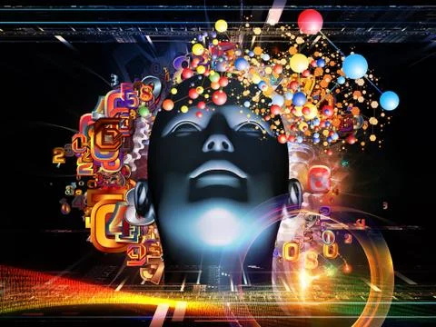 Metaphorical Digital Science Stock Illustration