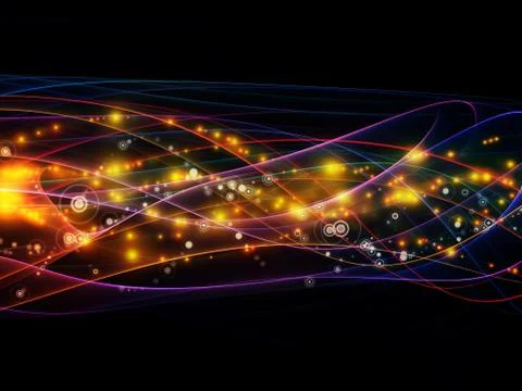 Metaphorical Dynamic Network 스톡 일러스트