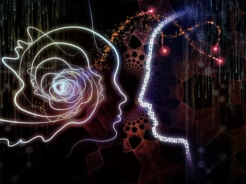 Metaphorical Human Technology Stock Illustration