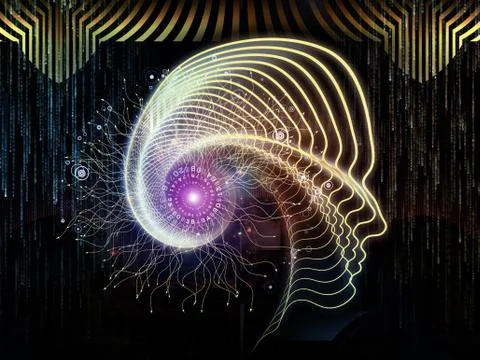Metaphorical Human Technology Illustration