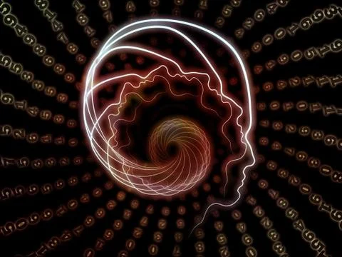 Metaphorical Human Technology Stock Illustration