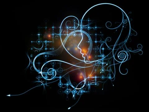 Metaphorical Inner Logic Stock Illustration