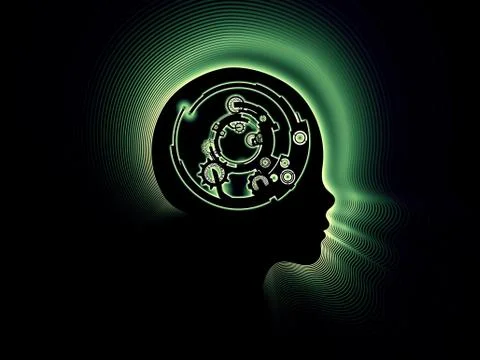 Metaphorical Internal Clockwork Ilustração Stock