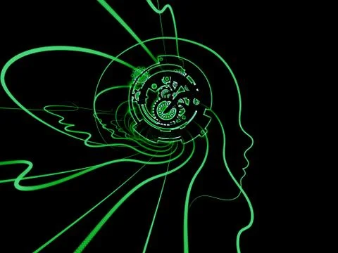 Metaphorical Internal Clockwork Illustrazione stock