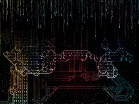 Metaphorical Key Code Stockillustratie