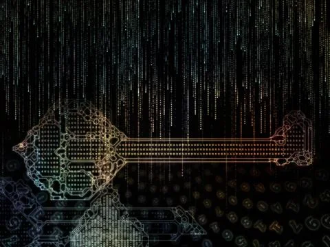 Metaphorical Key Code Illustration