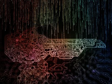 Metaphorical Key Code Illustrazione stock