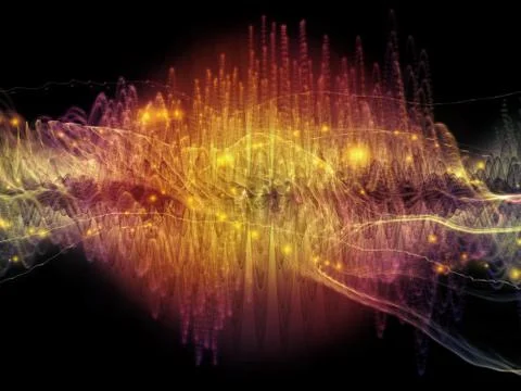 Metaphorical Light Wave 스톡 일러스트