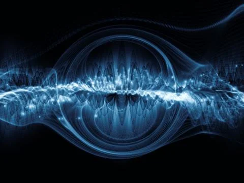 Metaphorical Light Wave Stock Illustration