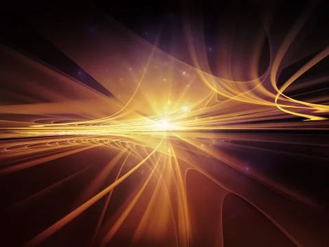 Metaphorical Light Waves Stock Illustration
