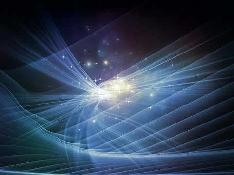 Metaphorical Light Waves 스톡 일러스트