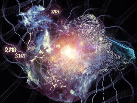 Metaphorical Math Visualization Stockillustratie
