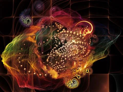 Metaphorical Math Visualization Stock Illustration