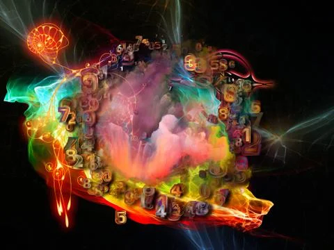 Metaphorical Math Visualization Illustration