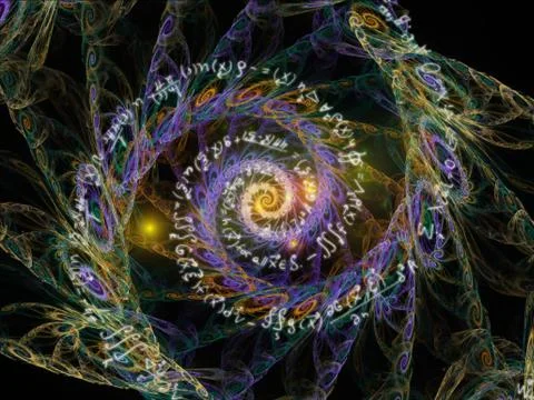 Metaphorical Math Vortex 库存插图