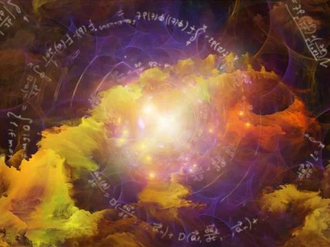 Metaphorical Math Vortex 스톡 일러스트