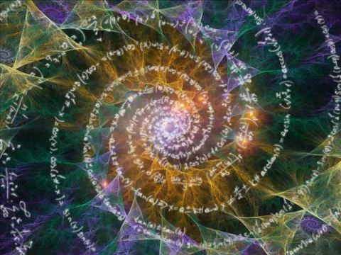 Metaphorical Math Vortex Stock Illustration