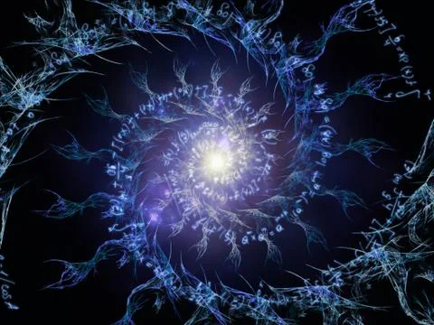 Metaphorical Math Vortex 库存插图