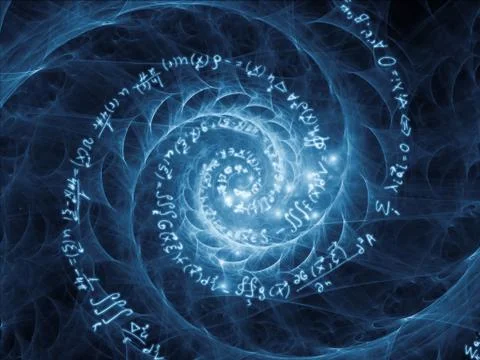 Metaphorical Math Vortex Stockillustratie