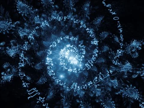 Metaphorical Math Vortex 库存插图