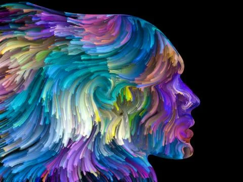 Metaphorical Painted Dream Stock Illustration