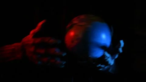 Metaphorical paws of the devil play with the planet Earth Stock Footage 221272123