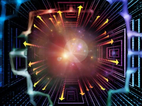Metaphorical Quantum Space Stock Illustration