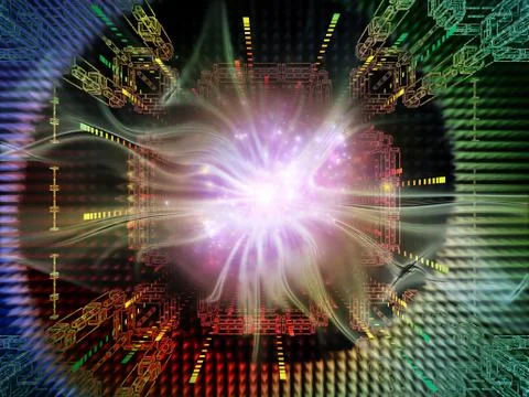 Metaphorical Quantum Space Stock Illustration