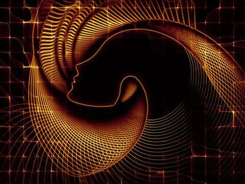 Metaphorical Soul Geometry Illustrazione stock