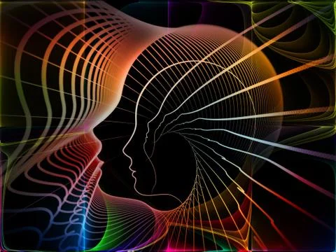 Metaphorical Soul Geometry Stock Illustration