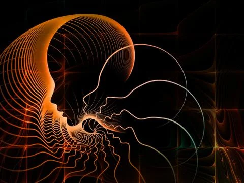 Metaphorical Soul Geometry Stock Illustration