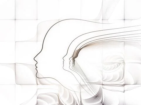 Metaphorical Soul Geometry Illustrazione stock