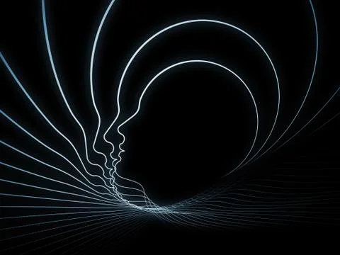 Metaphorical Soul Geometry Illustrazione stock