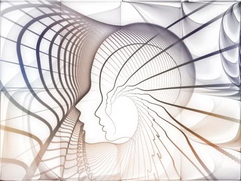 Metaphorical Soul Geometry Illustrazione stock