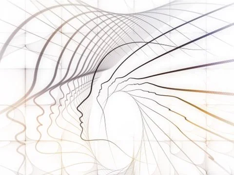 Metaphorical Soul Geometry Illustrazione stock