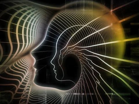 Metaphorical Soul Geometry Stock Illustration