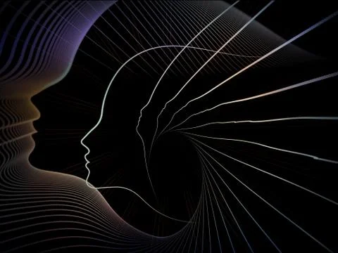 Metaphorical Soul Geometry Stock Illustration