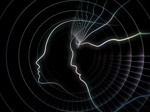 Metaphorical Soul Geometry Stock Illustration