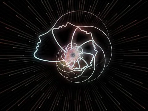 Metaphorical Soul Geometry Stock Illustration
