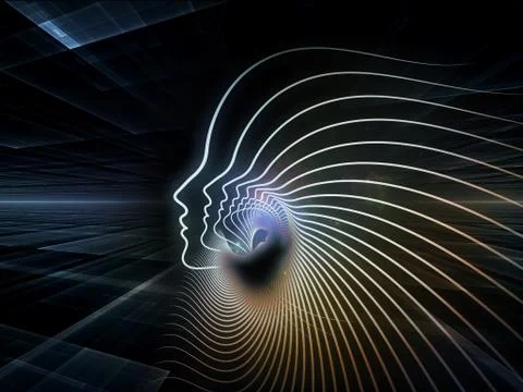 Metaphorical Soul Geometry Stock Illustration