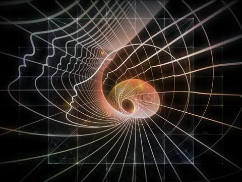 Metaphorical Soul Geometry Stockillustratie
