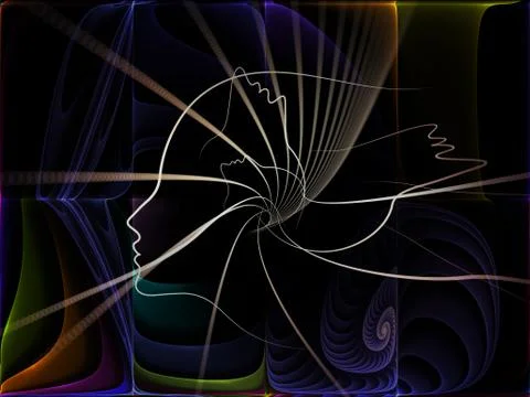 Metaphorical Soul Geometry Stock Illustration