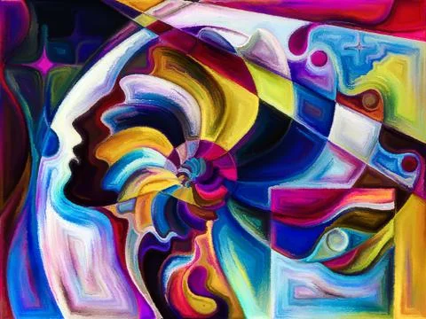Metaphorical Space Division Illustrazione stock