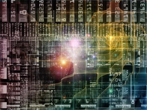 Metaphorical Technology Links 스톡 일러스트