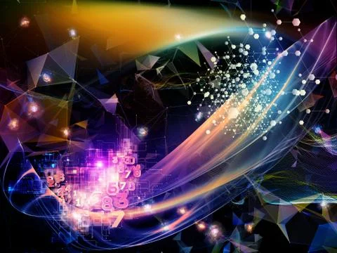 Metaphorical Virtual World Stockillustratie